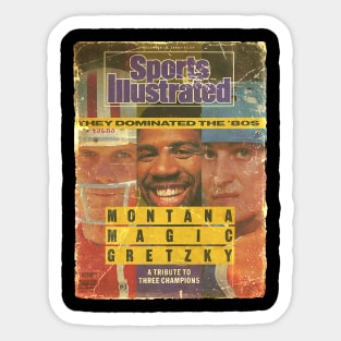 COVER SPORT - SPORT ILLUSTRATED - MONTANA MAGIC GRETZKY Sticker